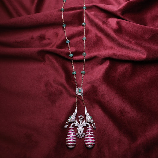 DIAMOND CHAIN LOCKET-D-CL00005