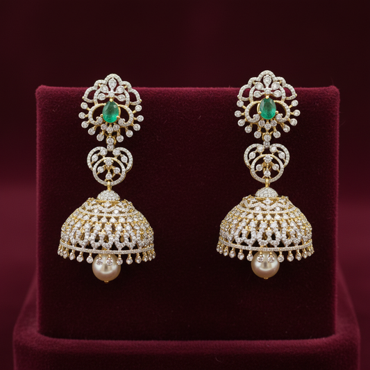 DIAMOND JHUMKA-D-JH00078