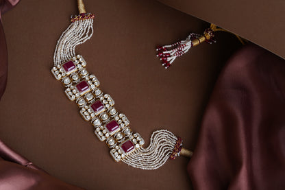 POLKI CHOKER SET-P-CS00001