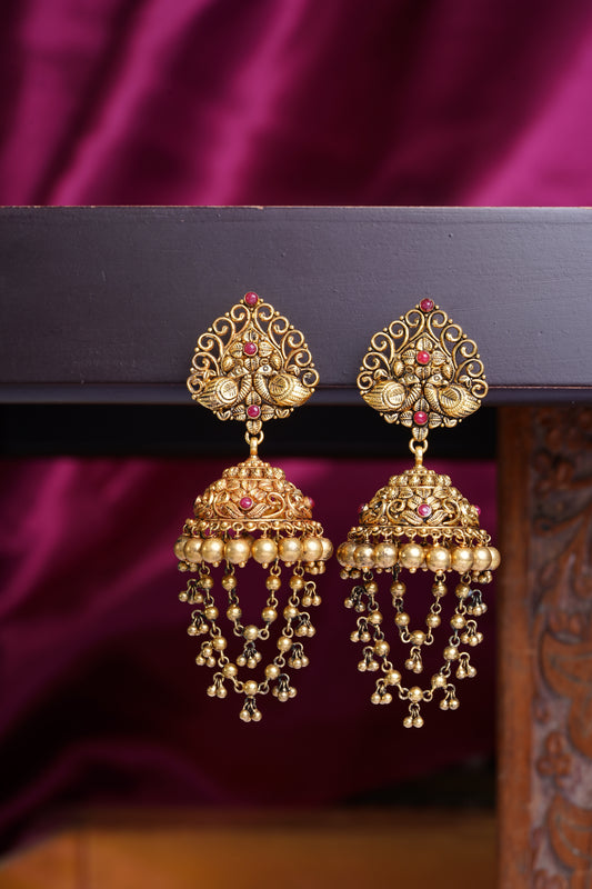 GOLD JHUMKA-G-JH00055