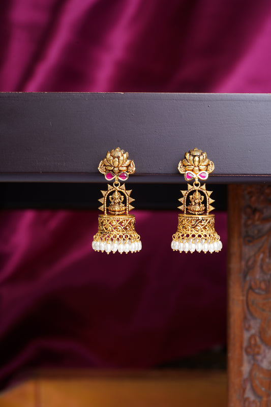 GOLD JHUMKA-G-JH00012