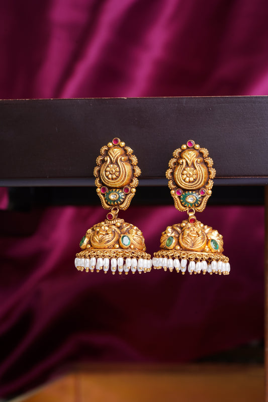 GOLD JHUMKA-G-JH00041