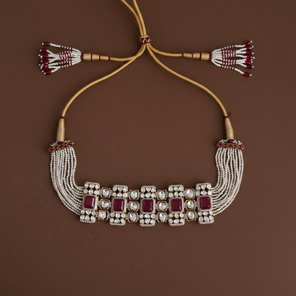 POLKI CHOKER SET-P-CS00001