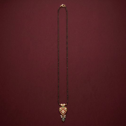 KUNDAN BLACK BEEDS-K-BB00007