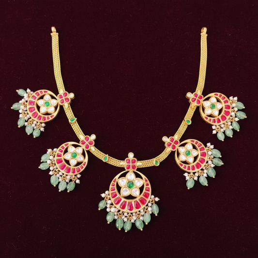 KUNDAN NECKLACE-K-NK00039