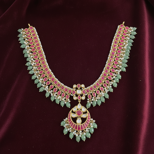 KUNDAN NECKLACE-K-NK00007